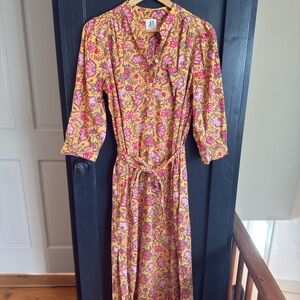 Elegant Floral Long Sleeve Dress